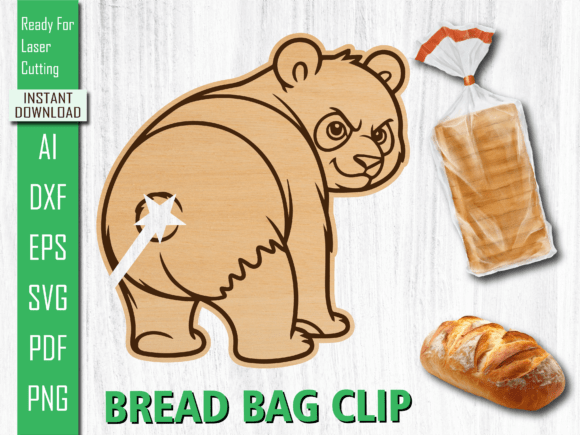 Bear Animal Laser Cut Bread Clip SVG Review