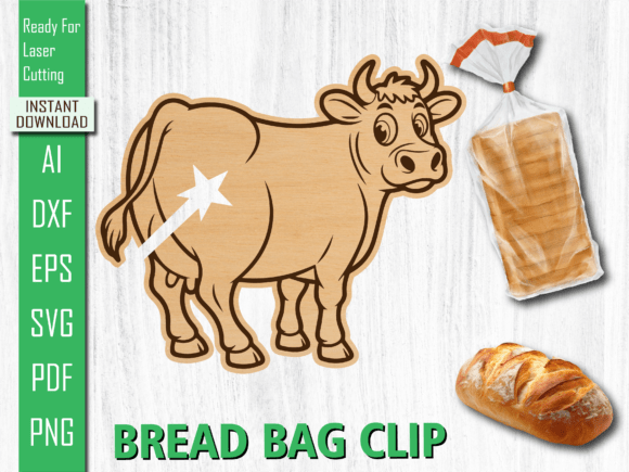 Bull Bread Bag Clip: A Playful Touch for Practical Projects