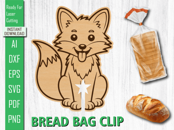 Fox Bread Bag Clip: A Playful Touch for Practical Projects
