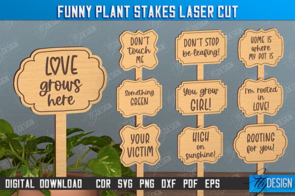 Funny Plant Stakes Garden Decoration Review for Real Embroidery Projects
