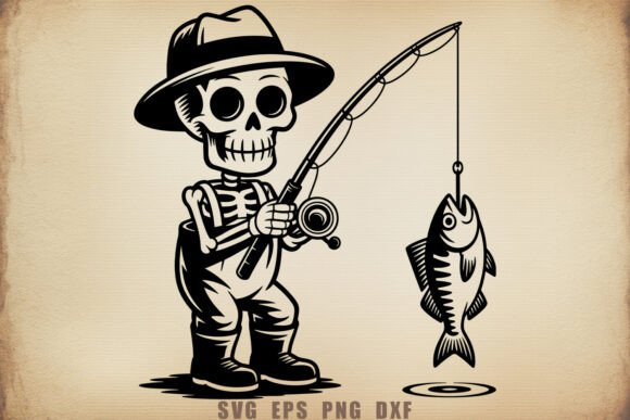 Funny Skeleton Fisherman SVG: A Designer’s Real-World Embroidery Review