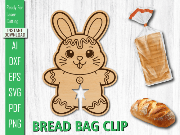 Laser Cut Rabbit Bunny Bread Bag Clip Review