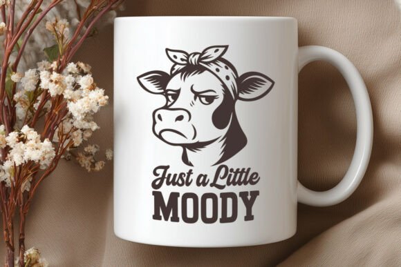 Moody Cow SVG: Sass Meets Stitching