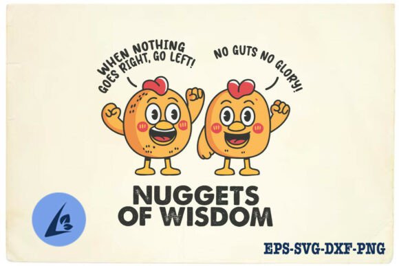 Nuggets of Wisdom Funny Food Pun SVG Review