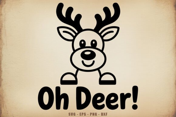 Oh Deer SVG: A Festive Touch for Holiday Embroidery