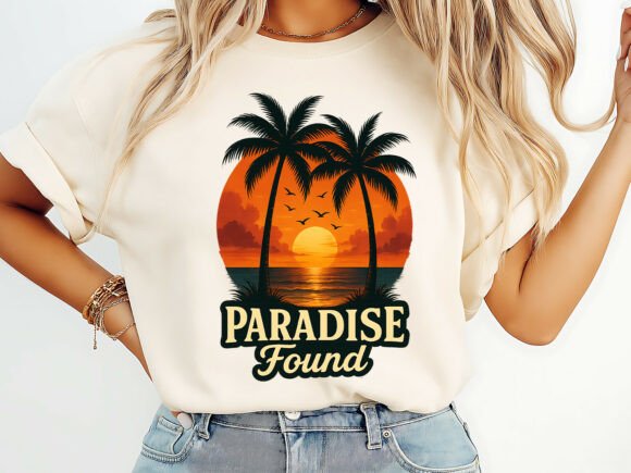 Paradise Found Sunset PNG T-Shirt Review