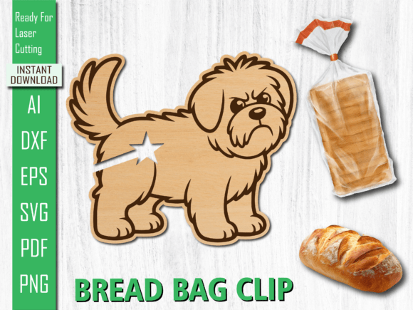 Shih Tzu Bread Clip: A Playful Touch for Practical Projects