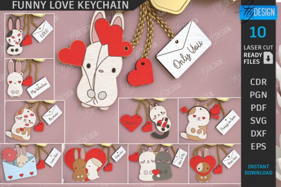 Valentine’s Day Love Keychain Bundle CNC Review